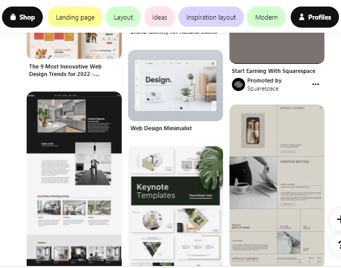 minimalist web design inspiration