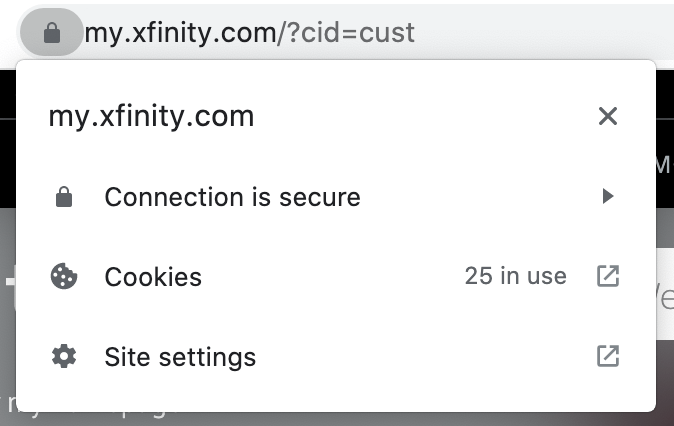 xfinity secure connection