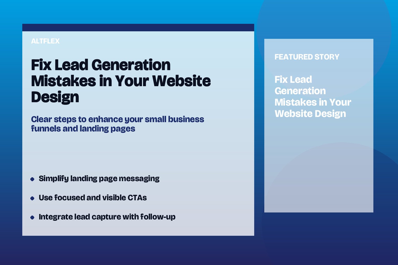 Lead Generation Pitfalls in Web Design and How to Fix Them for Small Businesses