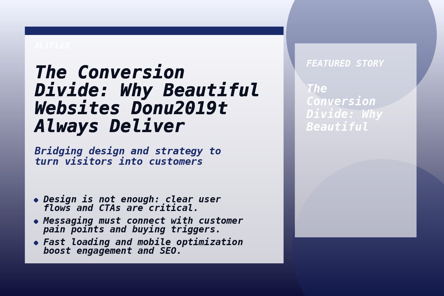 The Conversion Divide: Why Most Beautiful Websites Fail to Deliver Results (And How to Fix It)