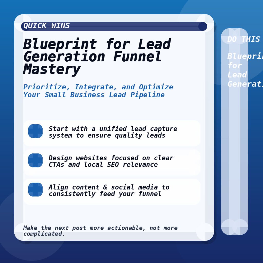 Blueprint for Lead Generation Funnel Mastery